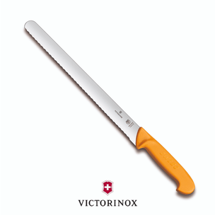 Victorinox Swibo Round Wavy Blade Slicing Knife 25cm (30mm width)