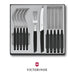 Victorinox Swiss Modern Table Set (Rounded Knife) 12 Pc Black