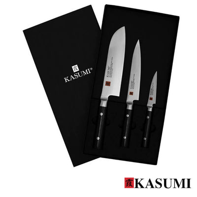 KASUMI Damascus Santoku Utility Paring Knife 3 Pc Set