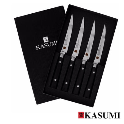 KASUMI Damascus Steak Knife 4 Pc Set
