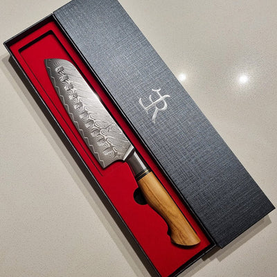 Ryda Knives ST650 Powder Steel Santoku Knife 18cm