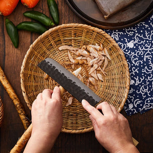 Tojiro Hammered Nakiri Vegetable Knife 16.5cm