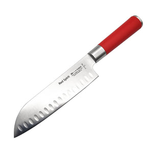 F DICK Red Spirit Santoku Knife Kullenschliff 18cm