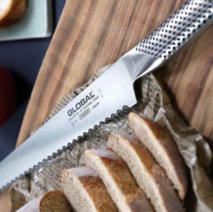 Global G-9 Bread Knife Left Handed 22cm
