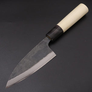 Musashi Blue Steel #2 Buffalo Magnolia Deba Knife 12cm