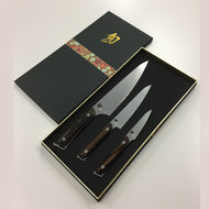Shun Kai Kanso Chef Utility Paring Knife 3 Pc