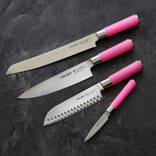 F DICK Pink Spirit Knife Block 4 Pc Set